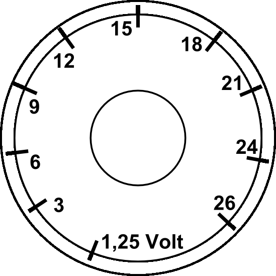 LM317-Netzteil, Skala